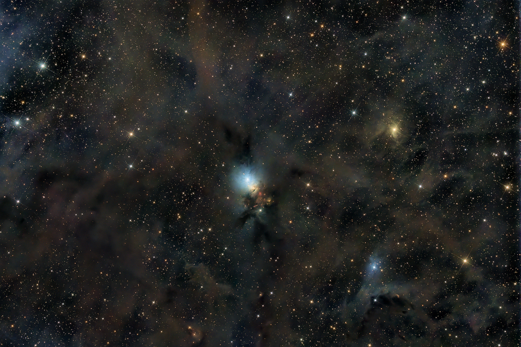 Der Embryo Nebel NGC 1333 ist ein Reflexionsnebel im Sternbild Perseus und ein riesiges Sternentstehungsgebiet mit jungen, weniger als eine Million Jahre alten Sternen.